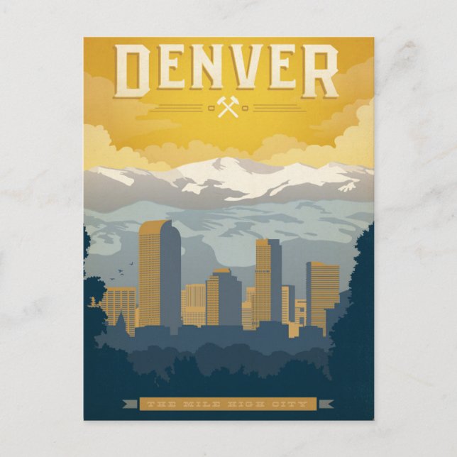 Denver, CO Postkarte (Vorderseite)