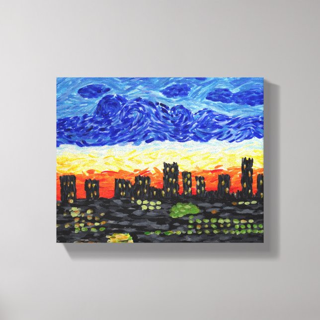 Denver, Co skyline Leinwanddruck (Vorderseite)