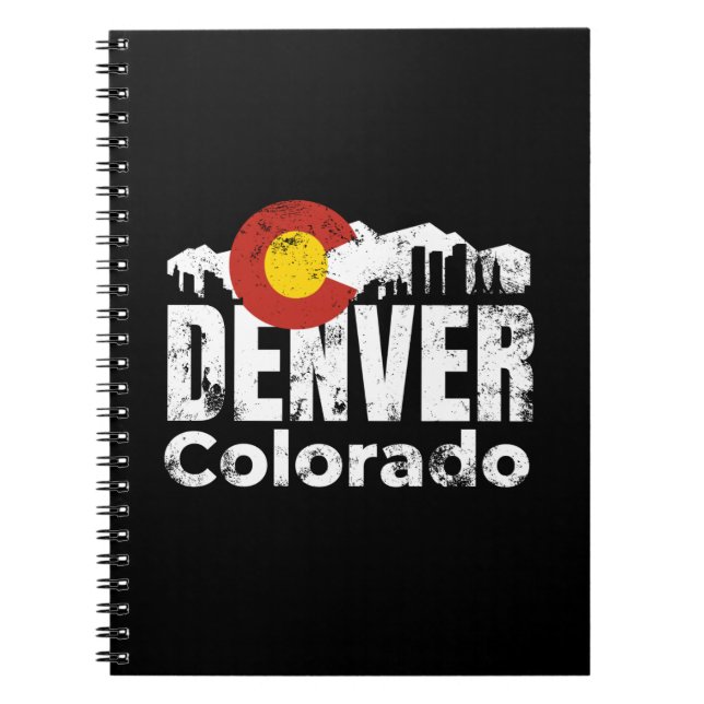 Denver Colorado Berge Notizblock (Vorderseite)