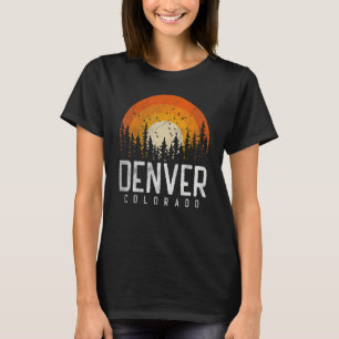 Denver Colorado CO Retro Style Vintag 70er 80er T-Shirt