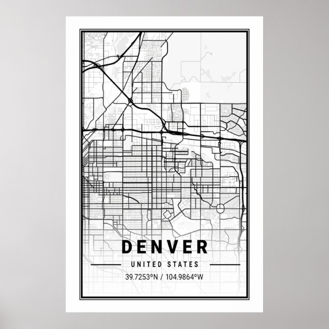 Denver Colorado CO USA City Travel Poster (Vorne)