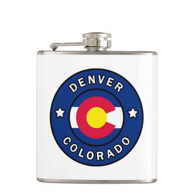 Denver Colorado Flachmann (Vorderseite)