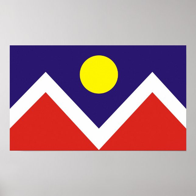 Denver, Colorado Flag Poster (Vorne)