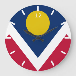 Denver (Colorado)-Flagge Große Uhr
