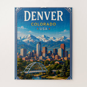 🏔️ Denver Colorado Gebirgsurlaub Erinnerung Puzzle