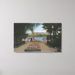 Denver, Colorado - Geschwindigkeits-Boote auf See Leinwanddruck