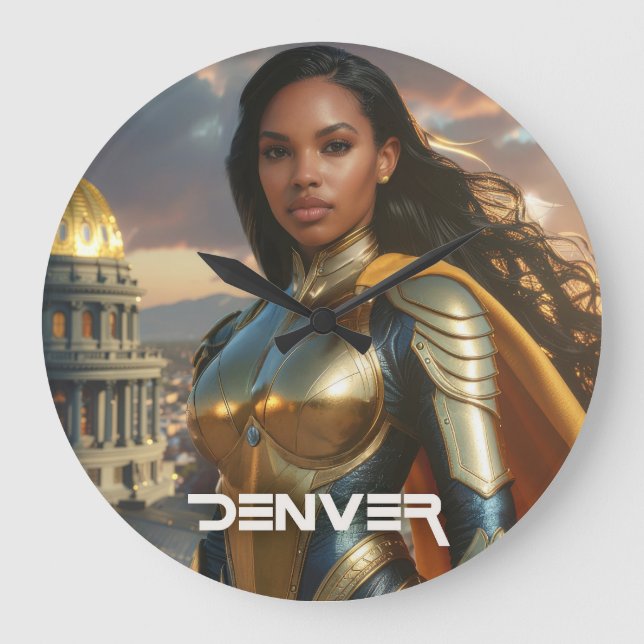 DENVER - COLORADO GROßE WANDUHR (Vorderseite)