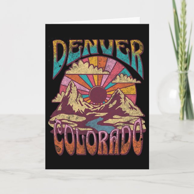 Denver Colorado  Karte (Vorderseite)