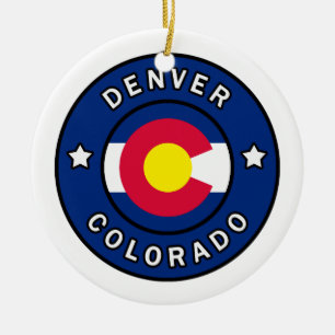 Denver Colorado Keramik Ornament