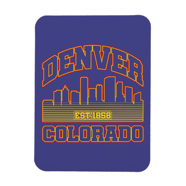 Denver, Colorado Magnet (Vertikal)