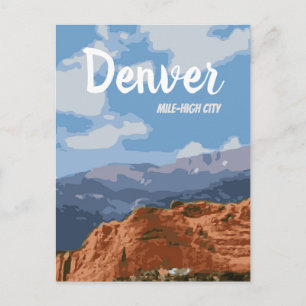 Denver Colorado Mile-High City Postkarte