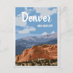 Denver Colorado Mile-High City Postkarte