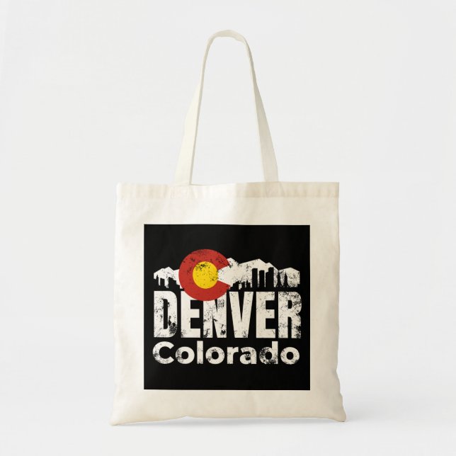 Denver Colorado Mountains Tragetasche (Vorne)