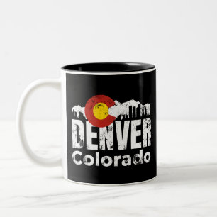 Denver Colorado Mountains Zweifarbige Tasse