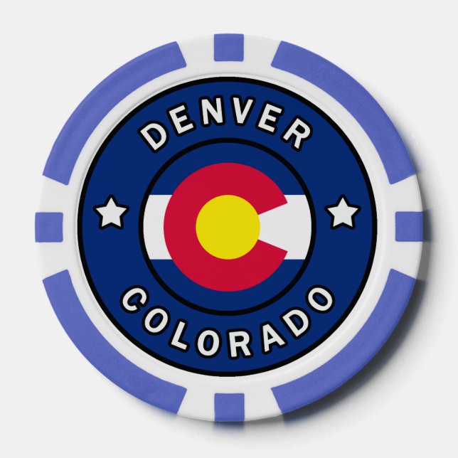 Denver Colorado Pokerchips (Vorderseite)