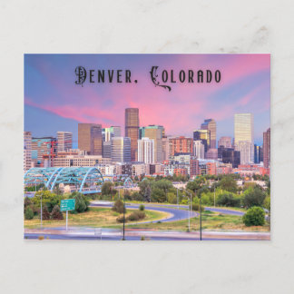 Denver Colorado Postcard Travel Postkarte