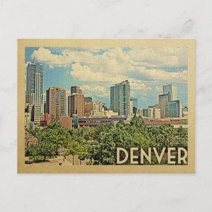 Denver Colorado Postcard Vintage Travel Postkarte