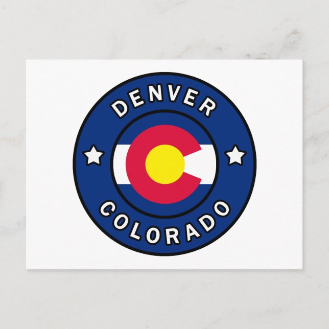 Denver Colorado Postkarte (Vorderseite)