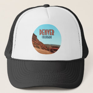Denver Colorado Red Rocks Vintag Truckerkappe