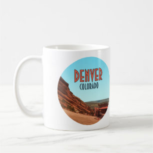 Denver Colorado Red Rocks Vintage Kaffeetasse