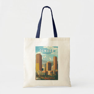 Denver Colorado Reise Kunst Vintage Tragetasche
