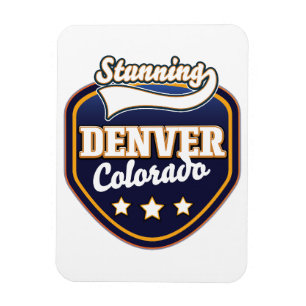 Denver Colorado Reise Logo Magnet