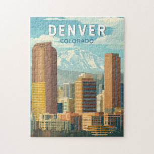 Denver Colorado Reisen Vintag Puzzle