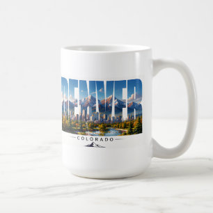 Denver Colorado Rocky Mountain Skyline Reise Kaffeetasse
