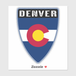 Denver Colorado Shield Aufkleber