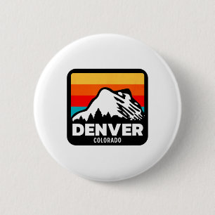 Denver Colorado Skifahren Snowboarden Familienausf Button