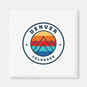 Denver Colorado Skifahren Snowboarden Ski Familie Magnet