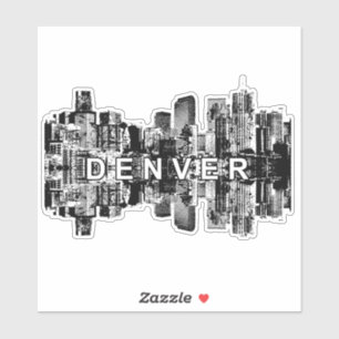Denver, Colorado Skyline Aufkleber
