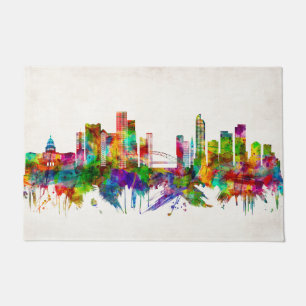 Denver Colorado Skyline Fußmatte