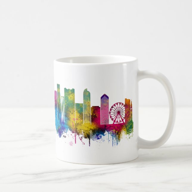 Denver Colorado Skyline Kaffeetasse (Rechts)