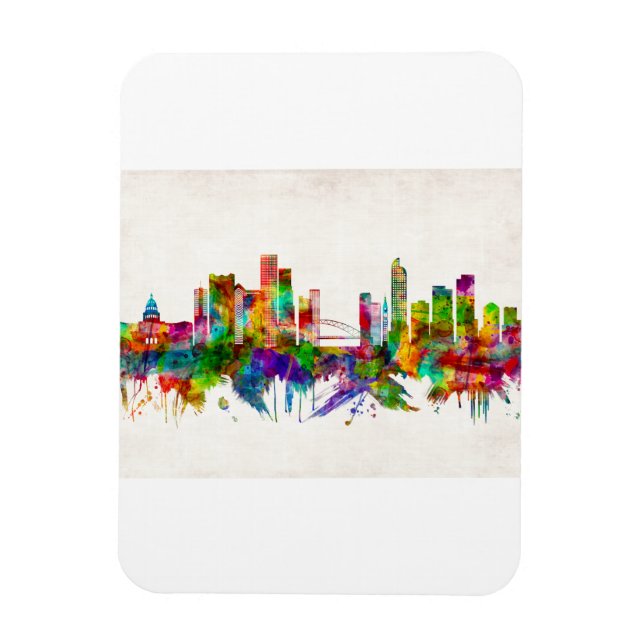 Denver Colorado Skyline Magnet (Vertikal)