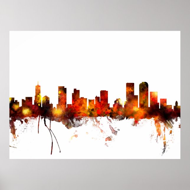 Denver Colorado Skyline Poster (Vorne)