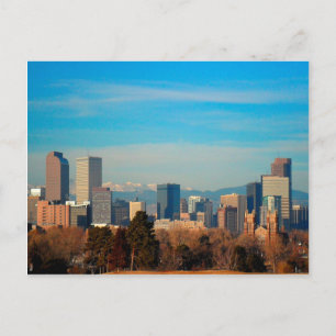 Denver Colorado Skyline Postkarte