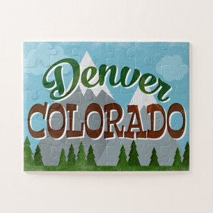 Denver Colorado Snowy Mountains Puzzle