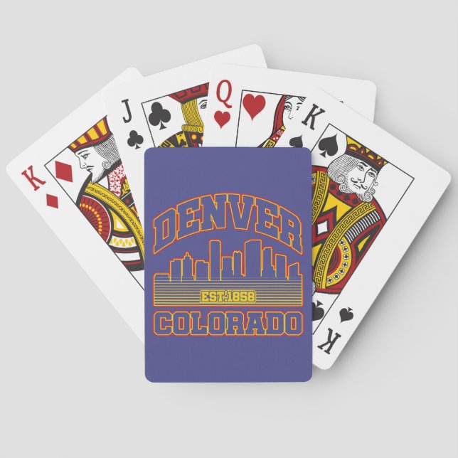 Denver, Colorado Spielkarten (Rückseite)