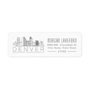 Denver, Colorado Stylisierte Skyline 