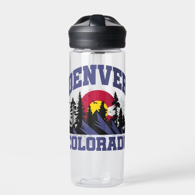Denver, Colorado Trinkflasche (Vorderseite)