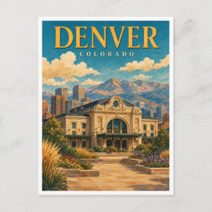 Denver Colorado Union Station GeoSaga Postkarte