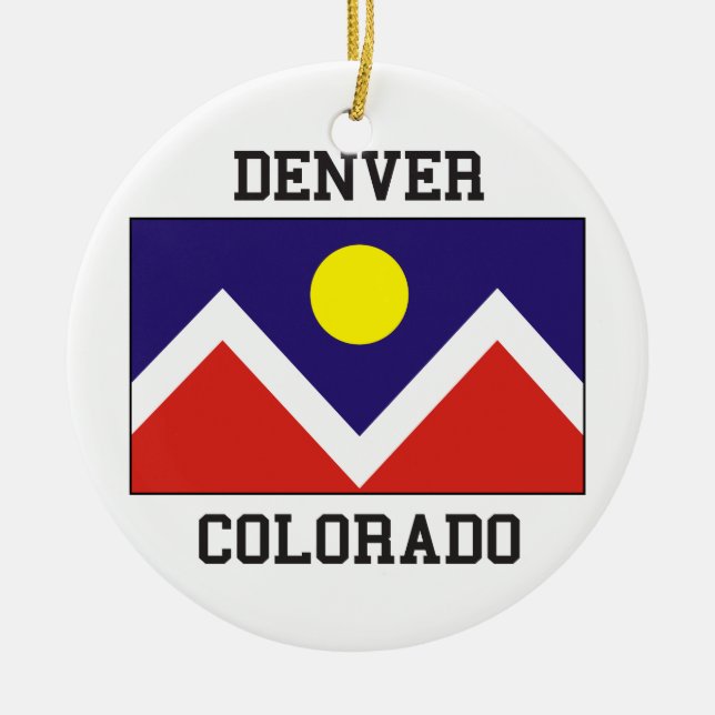 Denver, Colorado USA Keramik Ornament (Vorne)