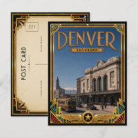 Denver Colorado Vintage Art Deco Golden Age