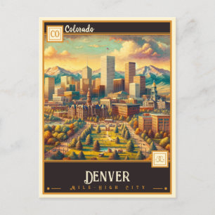 Denver, Colorado Vintage Postkarte