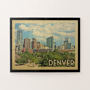 Denver Colorado Vintage Travel Puzzle