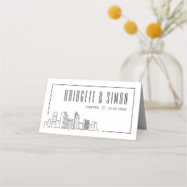 Denver, Colorado Wedding | Platzieren Sie die Tabe Platzkarte
