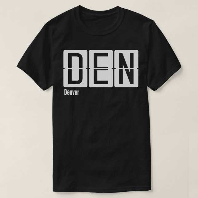 Denver DEN Airport Code T-Shirt (Design vorne)