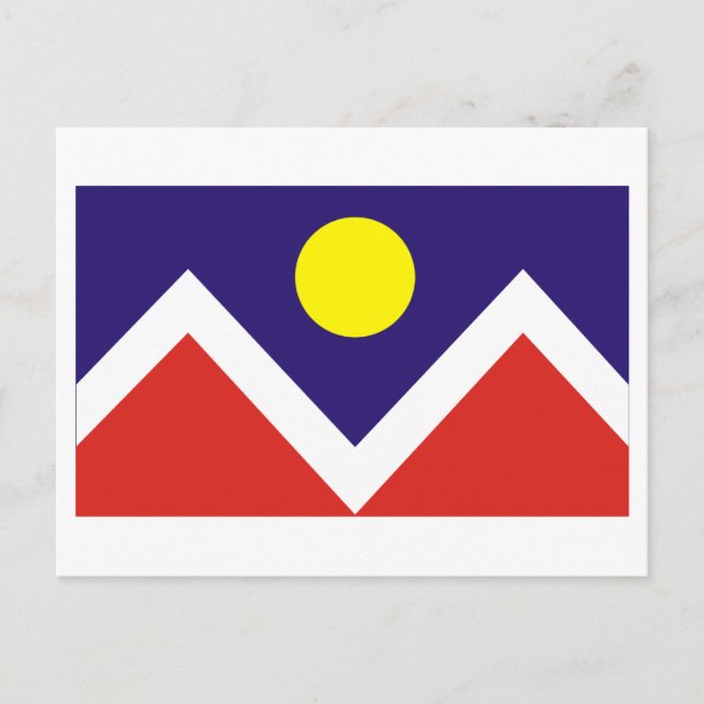 Denver Flag Postkarte (Vorderseite)