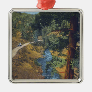 Denver-Gebirgspark, Co - Bärn-Nebenfluss-Schlucht Ornament Aus Metall